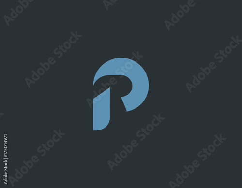 This modern logo features a sleek and dynamic letter 'P', utilizing gradients in shades of blue to convey innovation and professionalism in design.