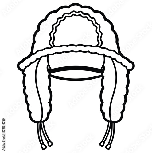 vector illustration of people wearing hats and caps