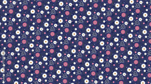 Seamless Flower Pattern | Elegant Floral Background Design for Fabric, Wallpaper, and Branding