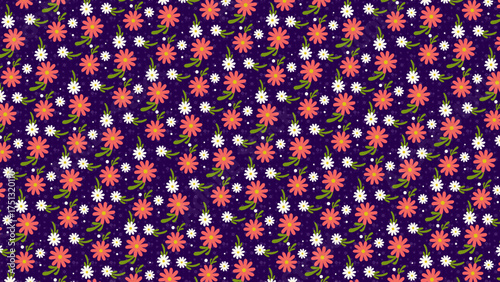 Seamless Flower Pattern | Elegant Floral Background Design for Fabric, Wallpaper, and Branding