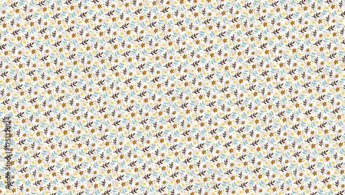 Seamless Flower Pattern | Elegant Floral Background Design for Fabric, Wallpaper, and Branding
