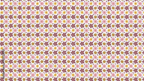 Seamless Flower Pattern | Elegant Floral Background Design for Fabric, Wallpaper, and Branding