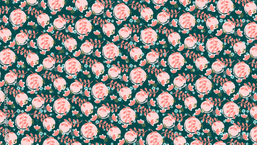 Seamless Flower Pattern | Elegant Floral Background Design for Fabric, Wallpaper, and Branding