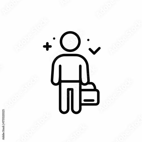 Professional person with briefcase, ready for success and achievement