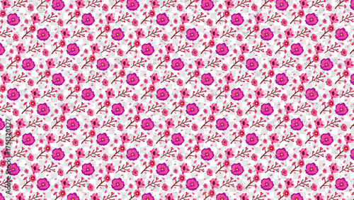 Seamless Flower Pattern | Elegant Floral Background Design for Fabric, Wallpaper, and Branding