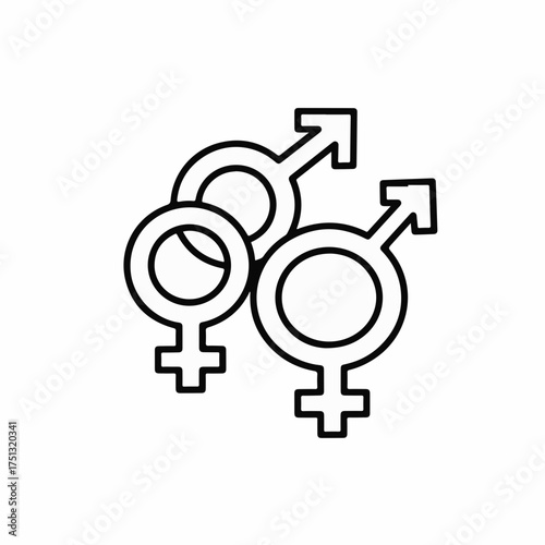 Abstract representation of diverse gender identities and relationships