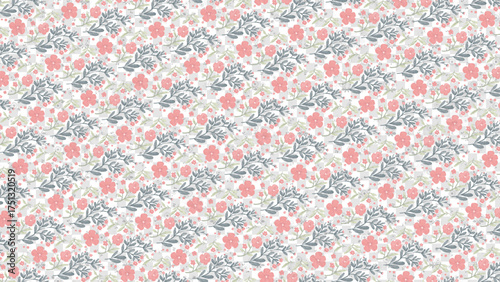 Seamless Flower Pattern | Elegant Floral Background Design for Fabric, Wallpaper, and Branding