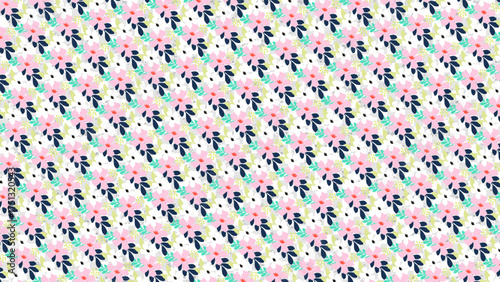Seamless Flower Pattern | Elegant Floral Background Design for Fabric, Wallpaper, and Branding