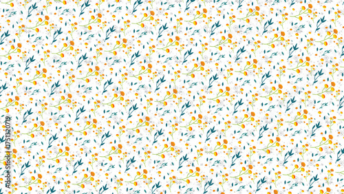 Seamless Flower Pattern | Elegant Floral Background Design for Fabric, Wallpaper, and Branding