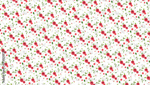 Seamless Flower Pattern | Elegant Floral Background Design for Fabric, Wallpaper, and Branding