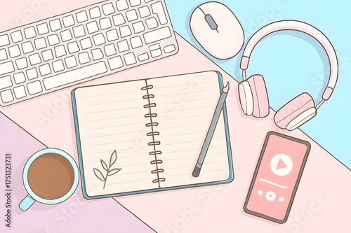 vector illustration of a computer