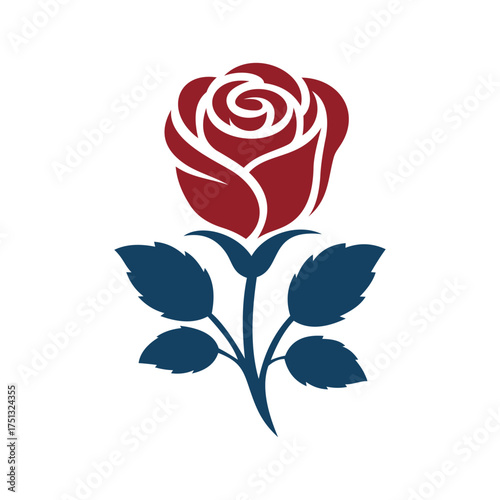 vector illustration of a rose
