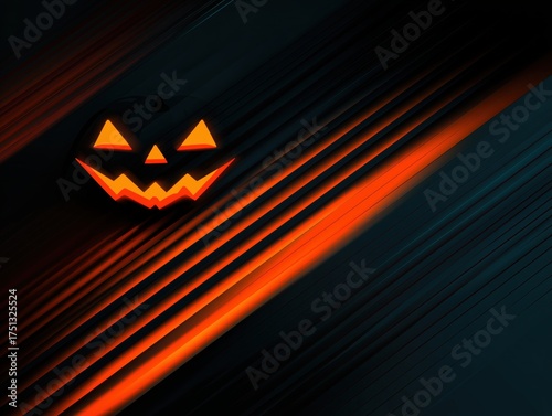 halloween pumpkin background with dark stripes