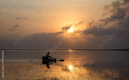 Kayaker Caught in a Sunrise Glare 