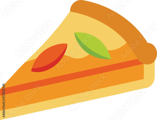 apple pie slice clip art on transparent background