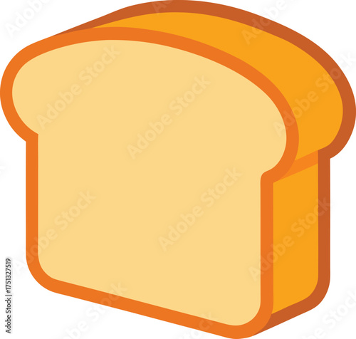 bread slice clip art on transparent background