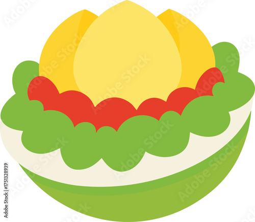 egg salad clip art on transparent background