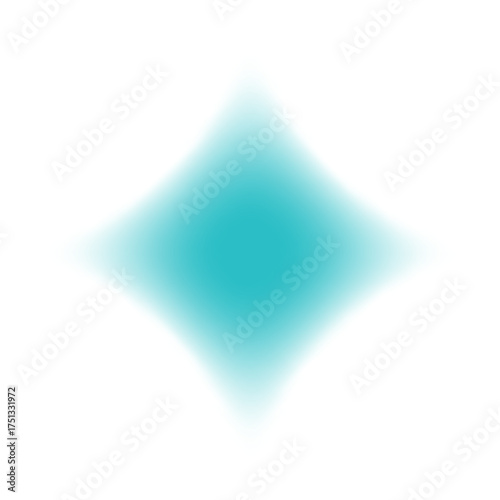 Abstract y2k blur gradient star. Vector mesh illustration