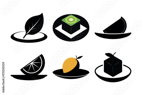 eco friendly vector icon set with nature and leaf design elements