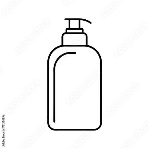 conditioner bottle outline line art vector