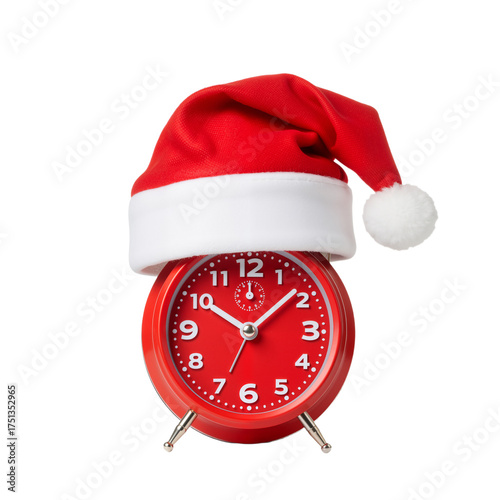Wallpaper Mural Vintage Clock with Santa Hat – Festive Countdown to Holiday Magic and Midnight Joy

 Torontodigital.ca