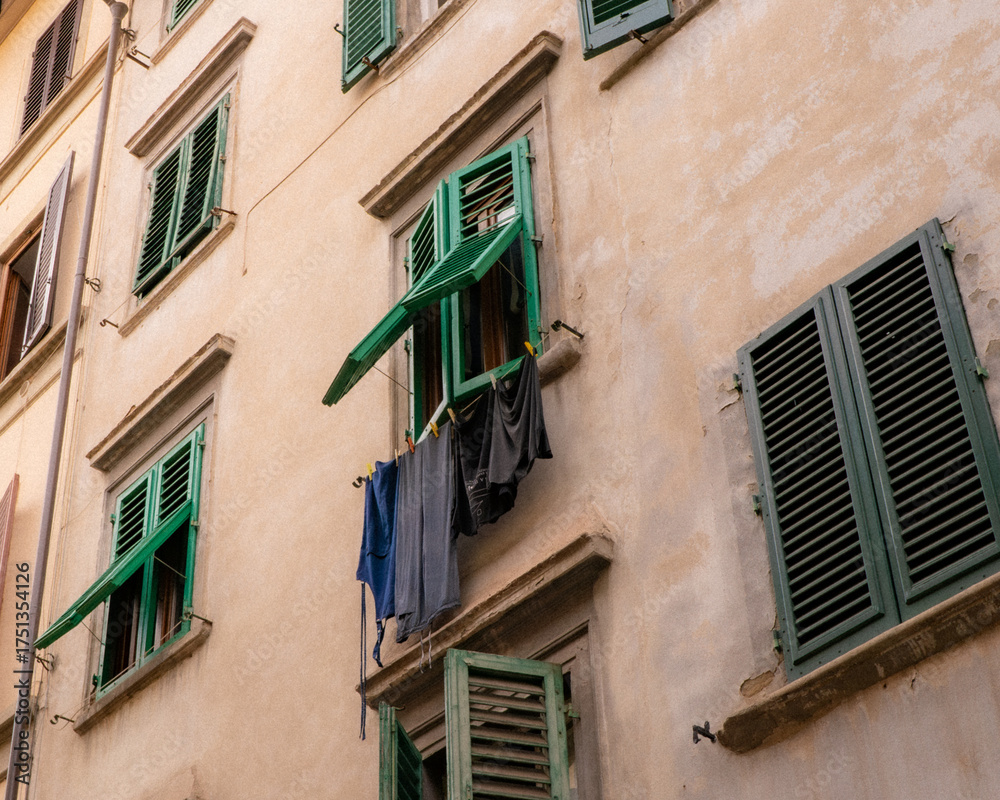 Fototapeta premium wall of old house in Sicily