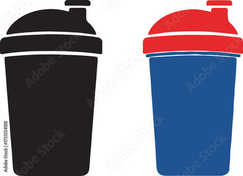Protein Shaker Icons bottle supplement