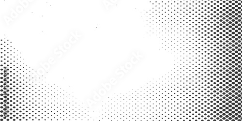 Abstract halftone dot pattern vector texture with black and white geometric shapes and blue color elements for digital web design illustration. light, backdrop, dots, wave, shape, circle, mosaic, arts