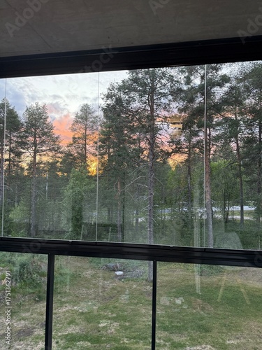 Sunset from our Finish balcony 