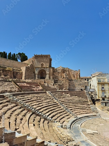 ancient roman amphitheater in Cartagena, Spain