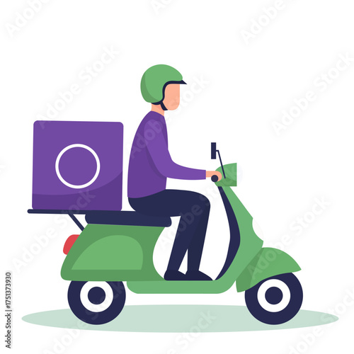 Fast Home Delivery Service Concept for Ecommerce and Food Logistics. Modern home delivery concept showing quick service, package transport, and reliable logistics for online business and food delivery