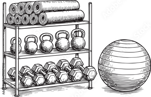 gym dumbells vector illustration