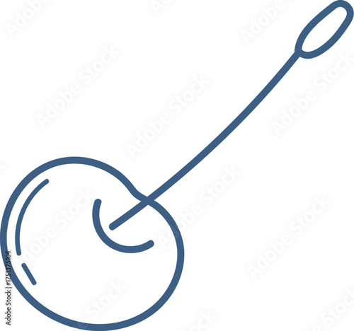 Cherry with Long Stem Sketch