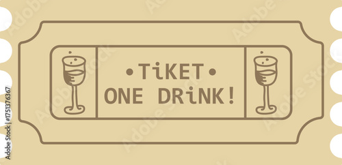 Vintage Drink Ticket