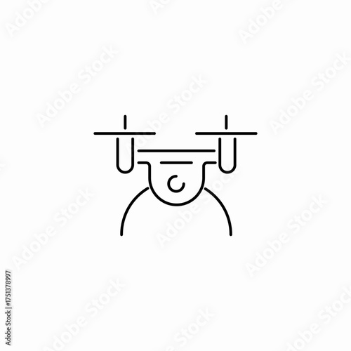 drone camera icon sign vector