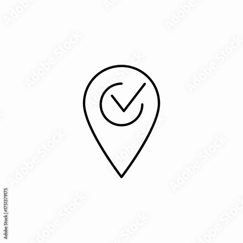 location spot added icon sign vector