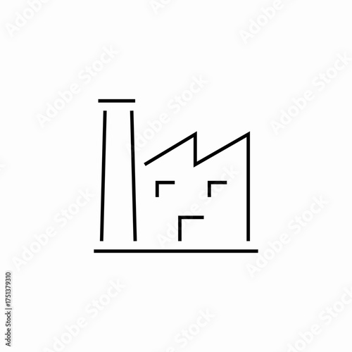 saw tooth factory icon sign vector