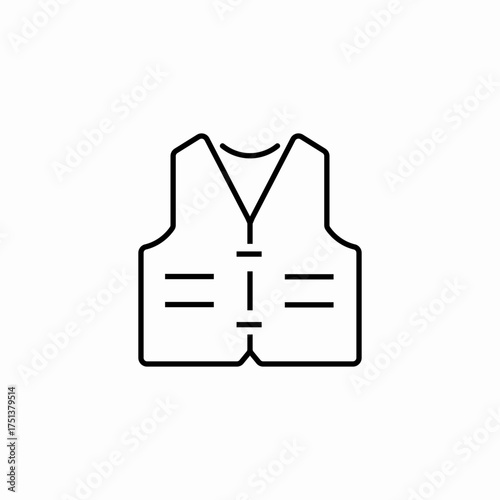 work vest icon sign vector