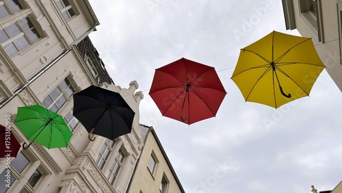 Wallpaper Mural Hanging Umbrellas Torontodigital.ca