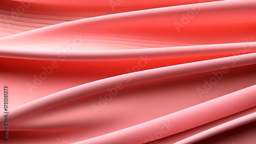 Elegant Coral Fabric: Gentle folds of a coral-colored fabric create a sense of fluidity and sophistication, its soft texture inviting a touch. 