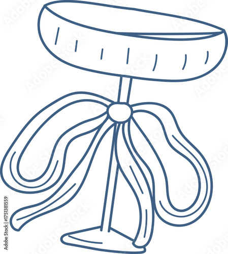 Glass with Bow Sketch