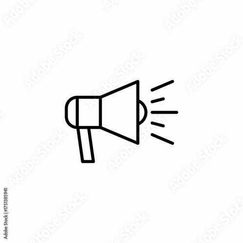 campaign announce icon sign vector