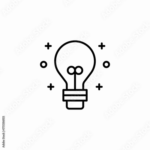 fancy idea icon sign vector