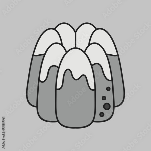 Classic Savarin or Rum Baba Cake Icon