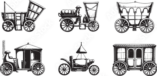 Unique Set of Vintage Carriage