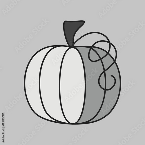 Autumn Harvest Pumpkin Vector icon