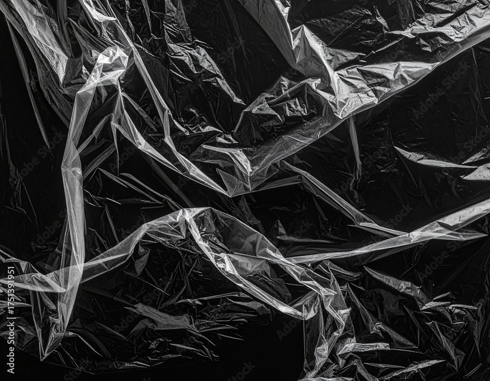 Fototapeta premium Textura de sobreposição de plástico de filme 