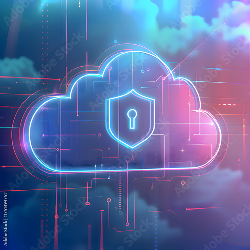 Abstract security digital technology background.protection mechanism and system privacy.vector illustration.