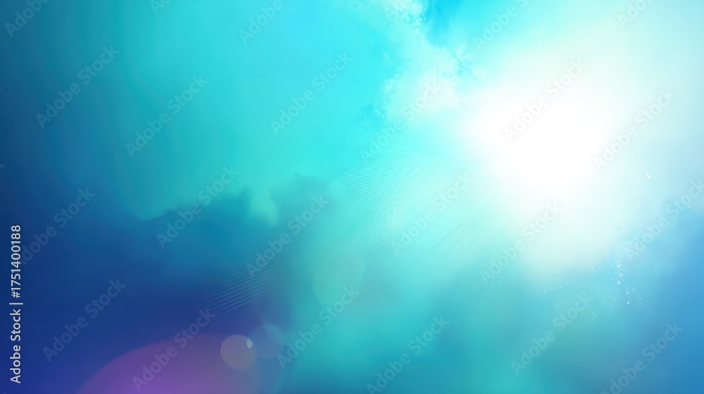 Obraz premium Vibrant Abstract Blue Background with Soft Light Effects and Cloud-Like Patterns for Creative Design Projects and Digital Art Use
