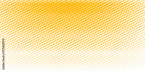 Gradient halftone background, pop art design. Colorful comic pattern. Yellow halftone texture.